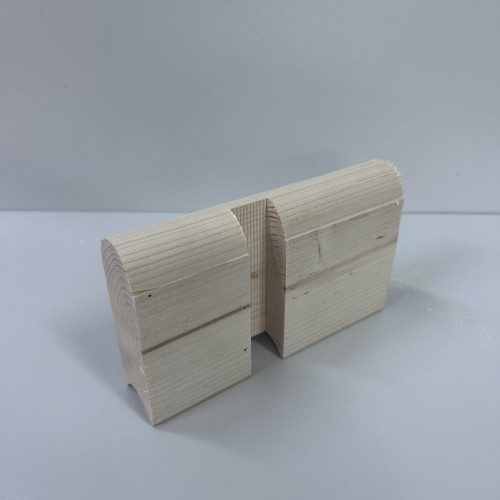 Saunaprofil Detailansicht Nut und Verbindung – präzise Holzverarbeitung Fasssauna