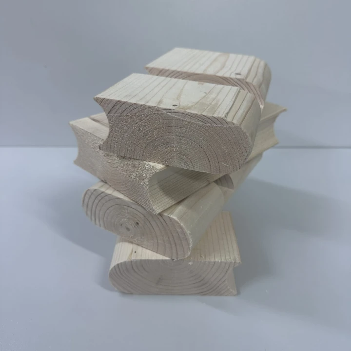 Sauna Startprofil Seitenansicht – präzise Holzverarbeitung für Fasssauna