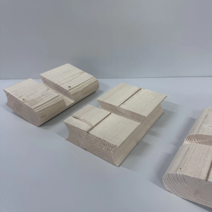 Sauna Abschlussprofil Detailansicht – präzise Holzverarbeitung für Fasssauna