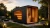 qubik-panorama-gartensauna-35m-seitenglas-abendstimmung.webp