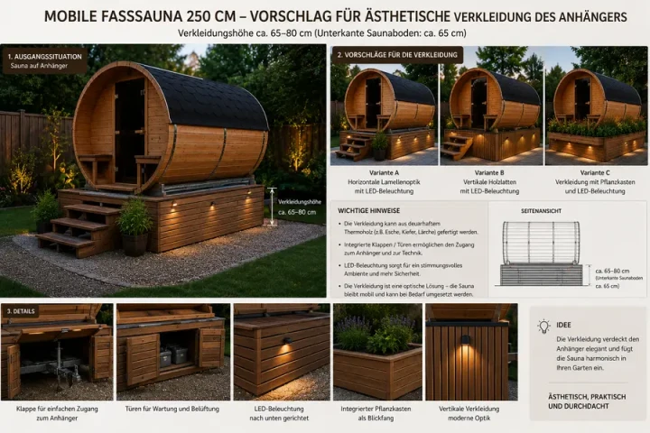 Premium-Holzverkleidung für beheizten Lagerraum auf Anhänger – Design- und Ausstattungsbeispiele