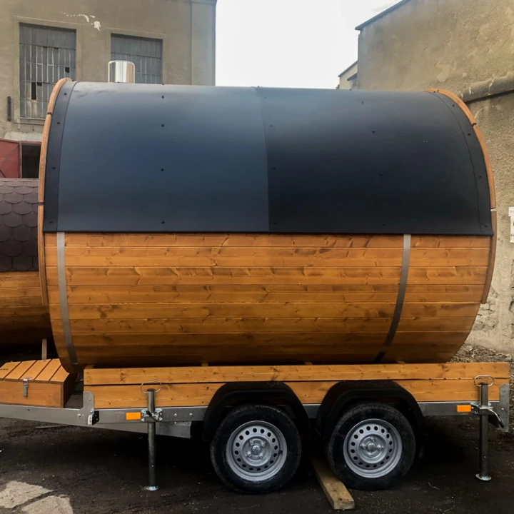 SpaDucha mobile Fasssauna – Harvia Elektro-Ofen Detail